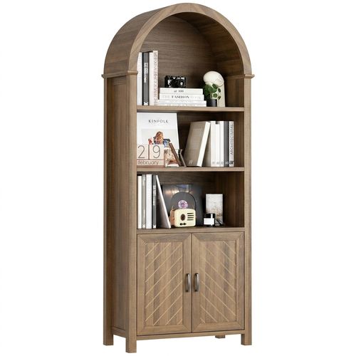 71" Bookcase with Doors
