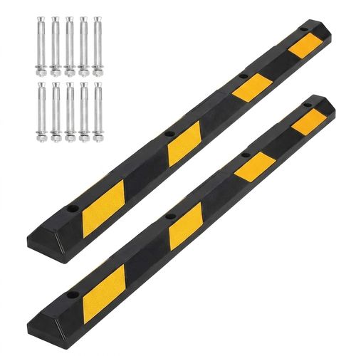 72 in Heavy Duty Rubber Parking Curb