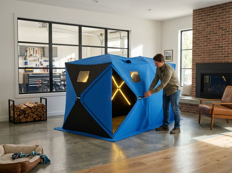 Unzip the Bag, Pop the Frame, Walk Inside Before Your Coffee Cools